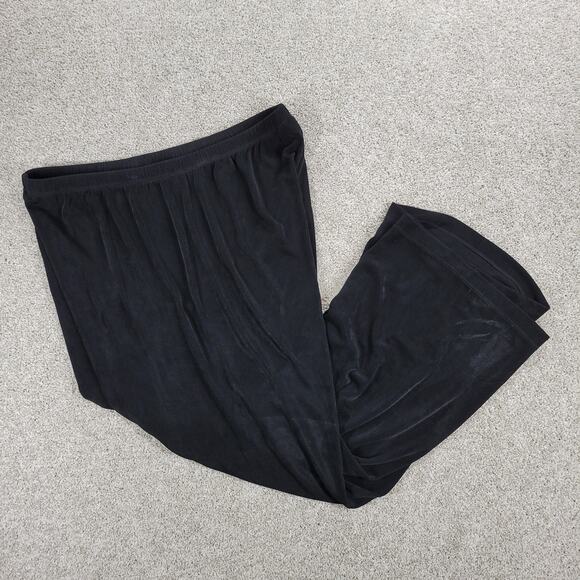 Chicos Travelers Wide Leg Pants Womens 3/XL Short Black Wrinkle Resistant Flowy - Picture 7 of 11